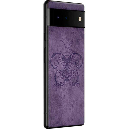 Brigid Ashwood Purple Damask Butterfly Google Pixel 6 Skin